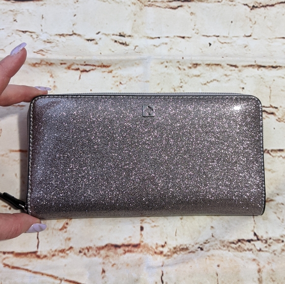 SALE Kate Spade Mavis Sparkle Glitter Neda Wallet - Picture 2 of 6